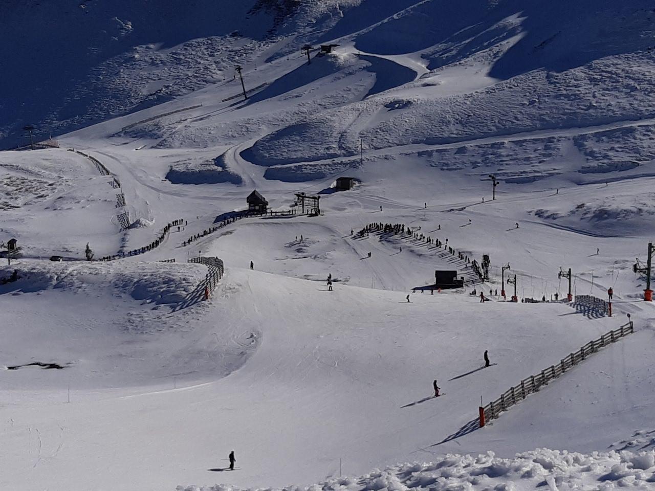 Vue sur le haut de la station du Sancy